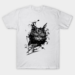 cat inkblot T-Shirt